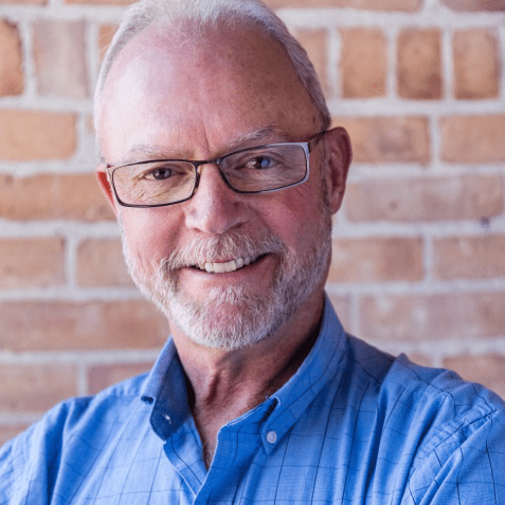 Dave Johnson wearing blue polo